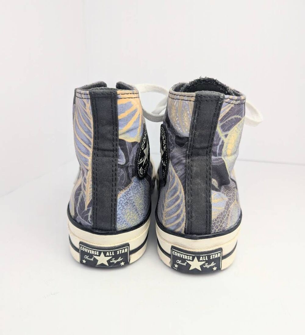 Converse Chuck 70 Gray & Blue tropical leaf hi top sneaker womens 7.5 mens 5.5 - Picture 5 of 8